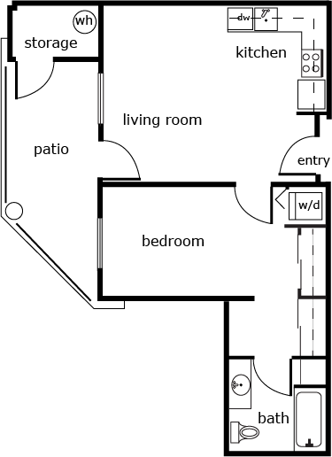 Sienna Lofts 1 bed 1 bath 616 sf